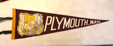 VINTAGE 1950s PLYMOUTH MASSACHUSETTS PENNANT ...