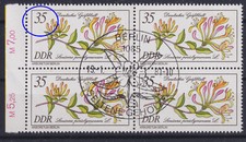 DDR 2577 f31 gestempelt Kerbe unten in der "5" der Wertziffer "35"