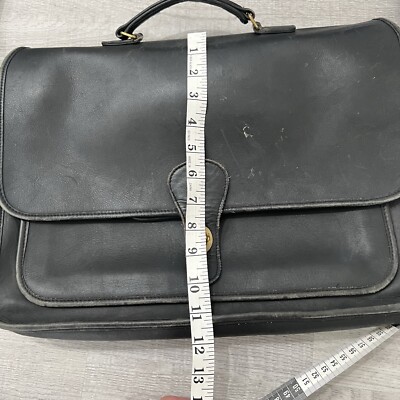 Coach Vintage Metropolitan Brief - Men's Briefcases - Brass/Black