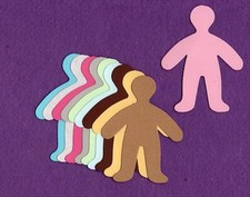 PAPER DOLL die cuts scrapbook cards