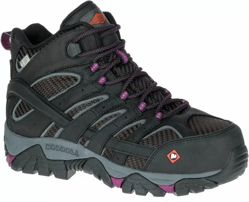 Merrell Women's J15876 Mid Waterproof Comp Toe Safety Boots-- Clearance | eBay