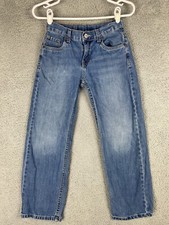 Levis 550 Relaxed Straight Blue Jeans Size 10 Reg 25x25 Actual 24x24 Adjustble