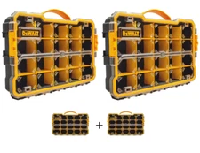 2 Heavy Duty Tool Storage 20 Compartment Small Part Organizer, Removable Divider