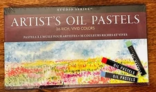 STUDIO SERIES OIL PASTELS (36 RICH, VIVID COLORS) By Peter Pauper Inc. Press NEW