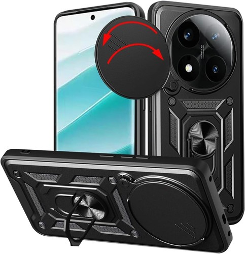 COVER PER XIAOMI REDMI NOTE 14 PRO PLUS 5G CUSTODIA MAGNETICA ANELLO ARMOR RING - 第 1/21 張圖片