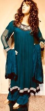 INDIAN PAKISTANI WOMEN SHARARA PLAZZO KURTI ANARKALI PANT PLAZZO SALWAR KAMEEZ