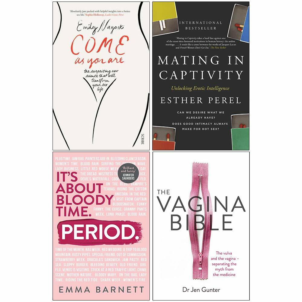 Come as You Are, Mating in Captivity, Period,Vagina Bible 4 Books Collection Set
