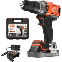 Black+Decker Powerconnect Akku-Schlagbohrschrauber BCD383D1XK, 18Volt, Orange