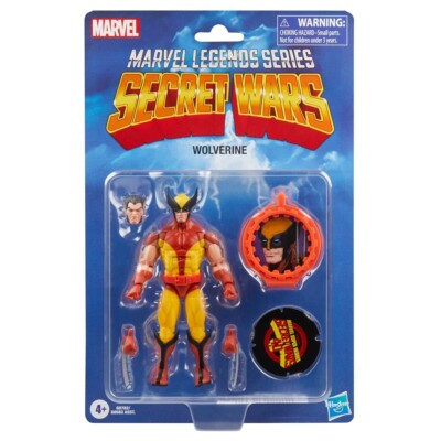 Marvel Legends Retro Secret Wars Wolverine 6'' Action Figure Carded Brown Suit