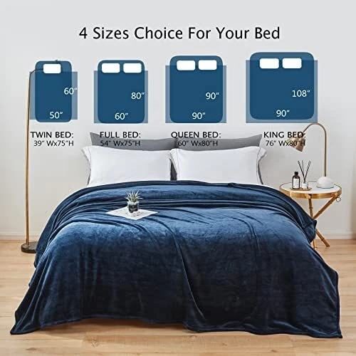 Twin size fleece blanket dimensions sale