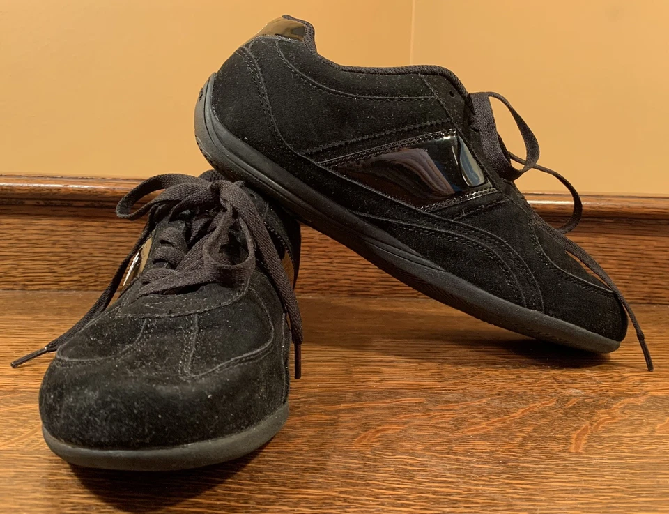 US Polo Assn ALEXIS Negro Gamuza Tenis Mujer Zapatos Informales EE. UU. 8 M UK 5.5 EU 39 Foto 4 de 4