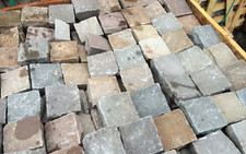 RAJ GREEN Stone COBBLES / SETTS 10cm x 10cm, 3-5cm thickness