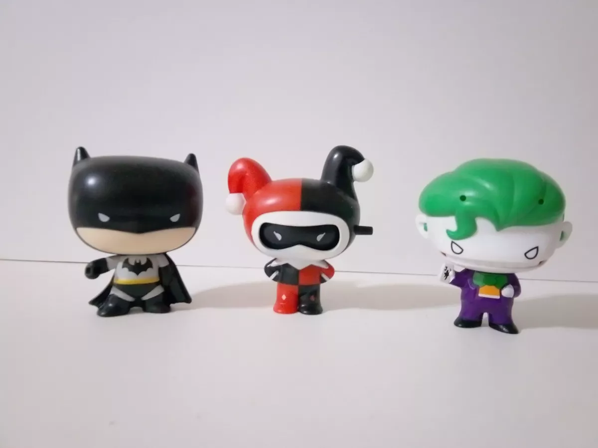 2021 DC Comics JUSTICE LEAGUE CHIBI Toy set of 3 Batman Joker Harley Quinn