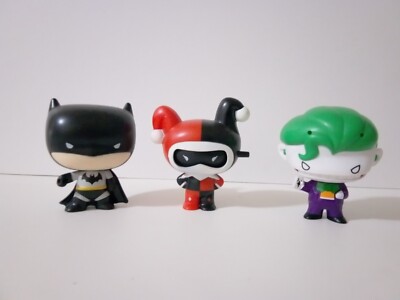 2021 DC Comics JUSTICE LEAGUE CHIBI Toy set of 3 Batman Joker Harley Quinn 
