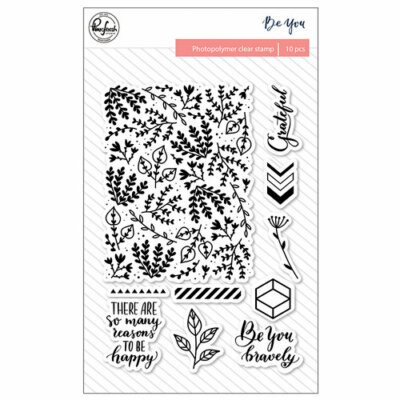 Pink Fresh Clear Acrylic Stamp BE YOU