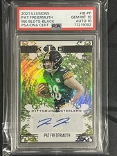 2021 Illusions Pat Freiermuth Ink Blots Black /50 Steelers RC PSA 10 AUTO 10 GEM