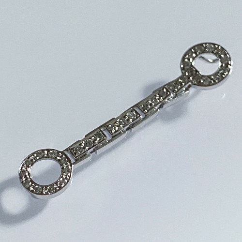 18K / 750 White Gold Fancy Design Diamond Pendant / D31-0.31Carats / 2.99Grams - Picture 2 of 8