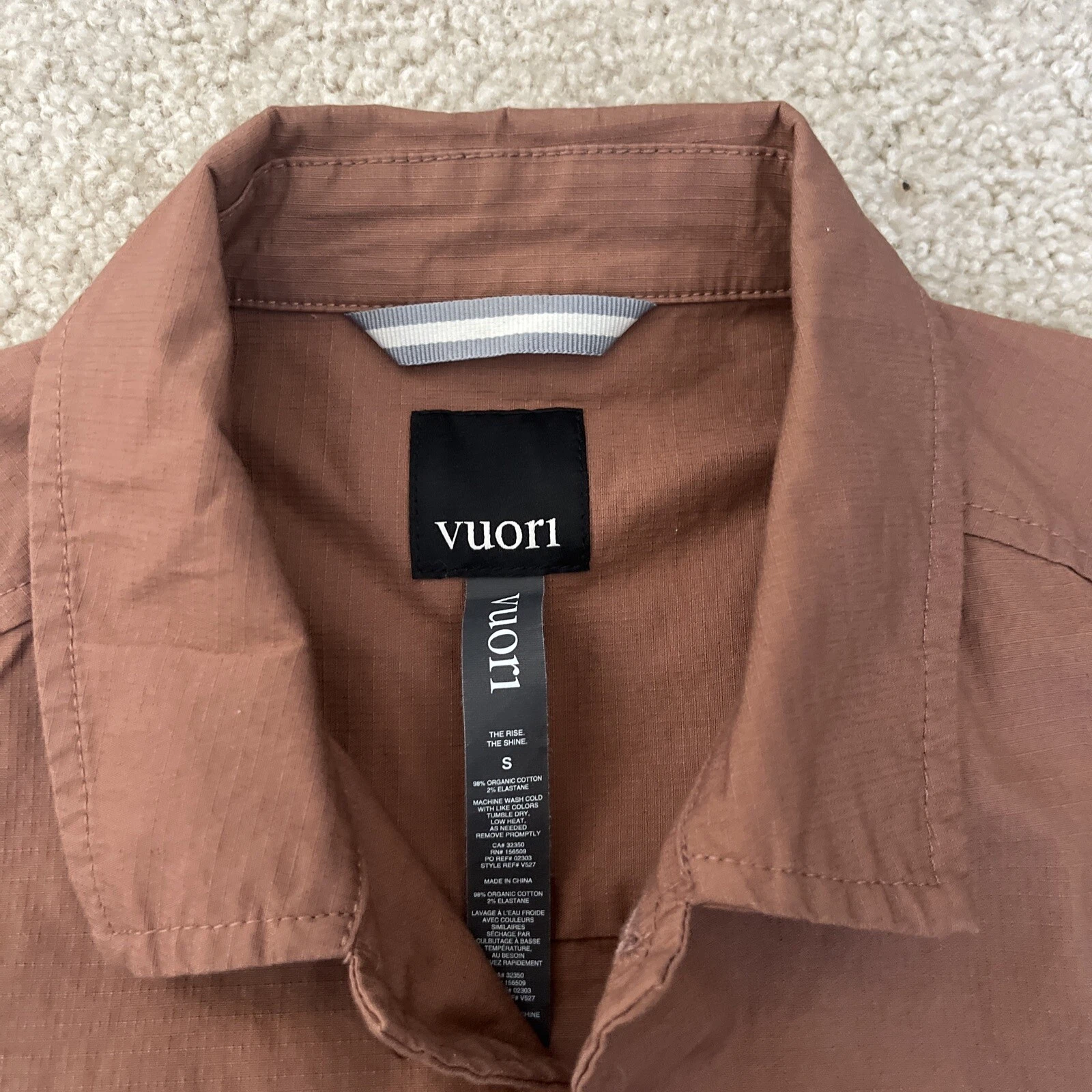 vuori ripstop rise shine shacket jacket