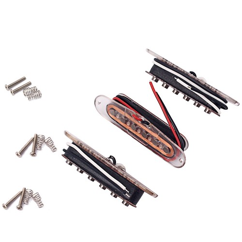 Set pickup SSS a bobina singola originale Alnico V per chitarra ST Strat 6 corde - Foto 9 di 10