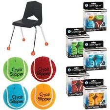 Merangue 4pk Assorted Colour Chair Slippers 745950