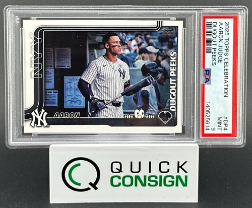 Aaron Judge #DP-4 2025 Topps Celebration Mega Box Dugout Peeks card