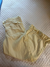 Pilcro Anthropologie Cotton Denim Wide-Leg Pants Ruffle Hem Womens 31