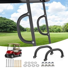10L0L Universal Golf Cart Grab Handles for Yamaha/EZGO/Club Car Square Black