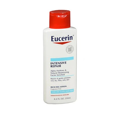 Intensive Repair Rich Feel Lotion Fragrance Free 8.4 Oz By Eucerin