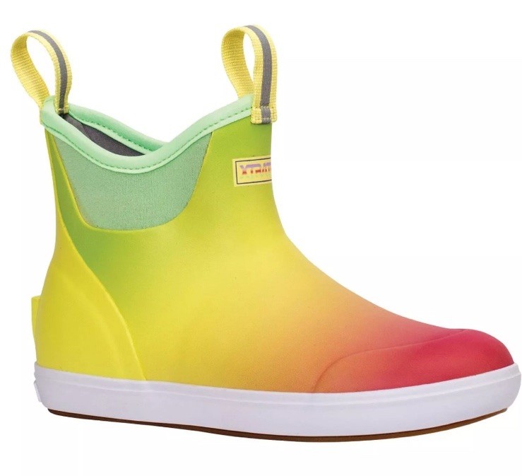 Xtratuf Women's Ankle Deck Boot, Yellow Aurora, Size