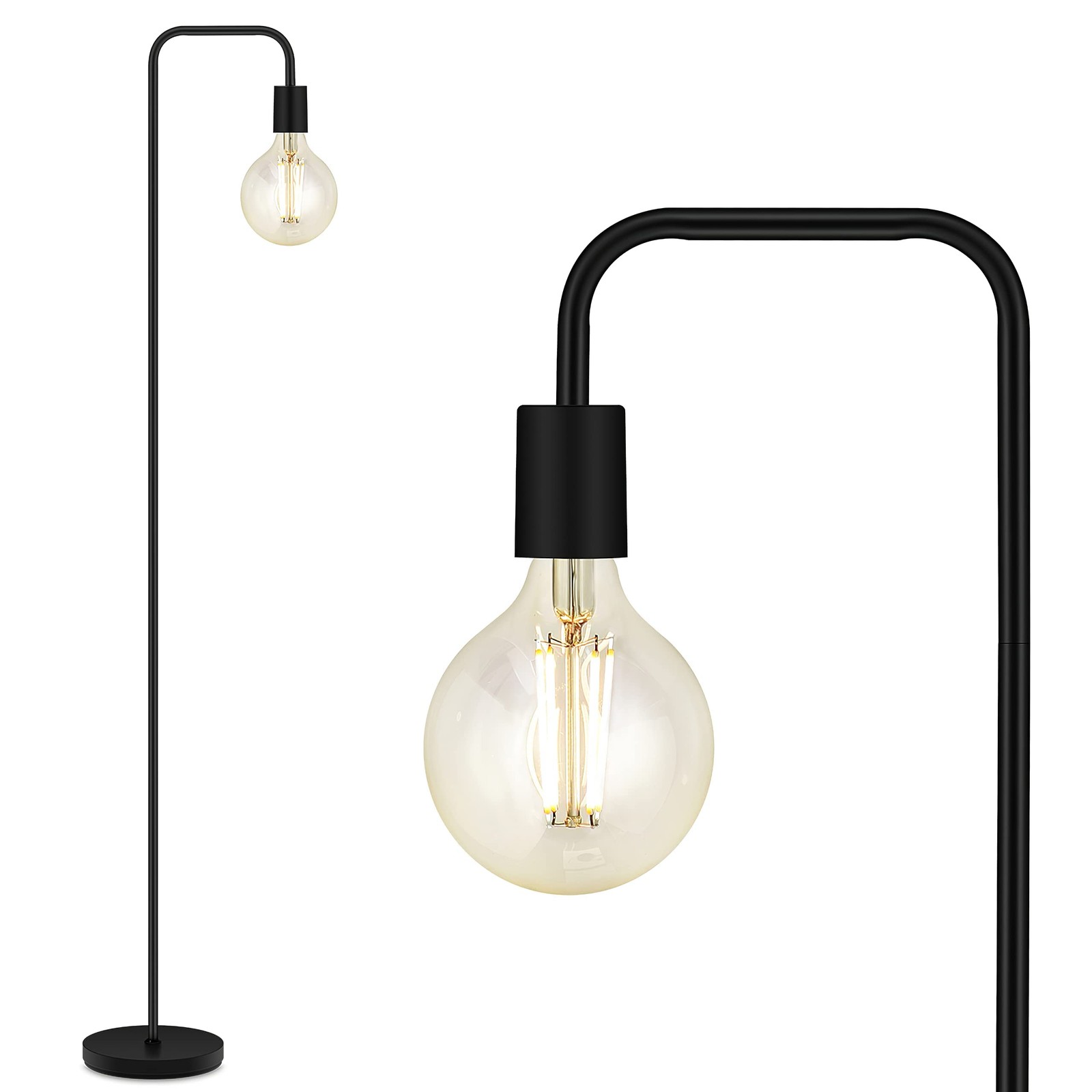 63-Inch Industrial Floor Lamp with E26 Socket and On/Off Switch-image