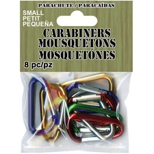 Pepperell Paracord Carabiners Small 8/Pkg- - PCSA60
