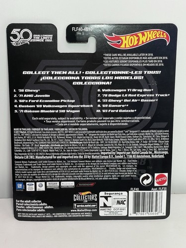 HOT WHEELS 50th Anniversary Favorites '65 Ford Galaxie DAMAGED PACKAGE - Picture 7 of 7
