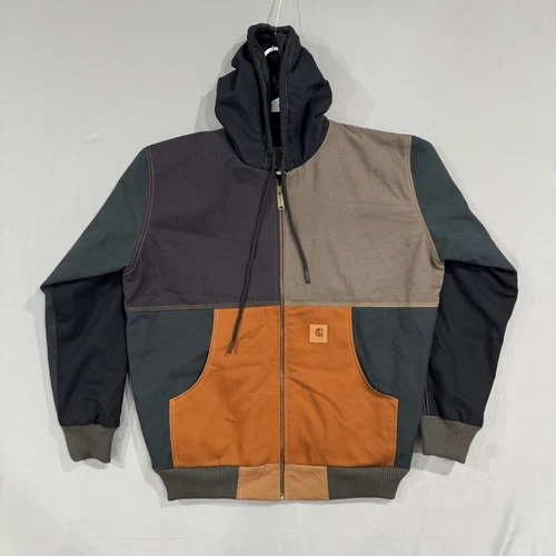 VETEMENTS Carhartt Giacca Rilavorazione Uomo Grande Termica Full Zip Abbigliamento da Lavoro Cappotto Pesante