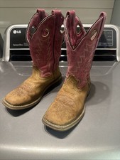 SHYANNE LITTLE GIRLS' LAINIE WESTERN BOOTS - SQUARE TOE Size 13 Cowboy Leather