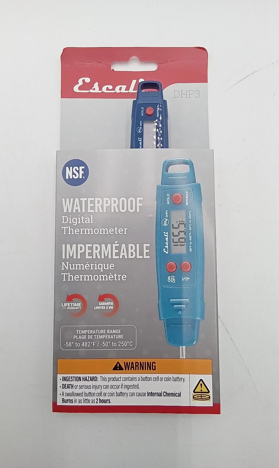 New Escali Waterproof Digital Thermometer Ships Free