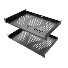 2PCS 1U Server Rack Shelf, Suitable for 19" Network Equipment Racks and Cabin...