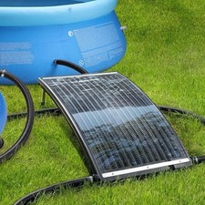 Solar Collector Garden Pool Water Heater Outdoor Adjustable Unit 2-in-1 Adapter
