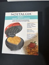 Nostalgia Mini Heart Waffle Maker