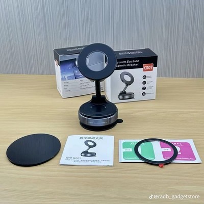360° Vacuum Magnetic Phone Holder - Suction Cup Car Mount w/ Foldable Stand US