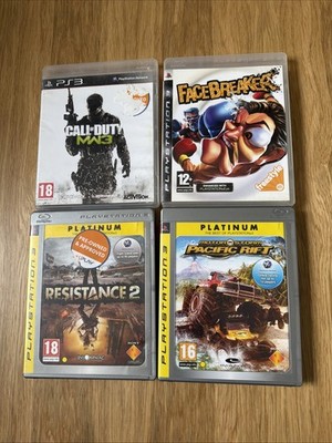 PS3 -4 Spiele Bundle - CoD MW3|Facebreaker|Resistance 2|Motor Storm - Pacific Rift