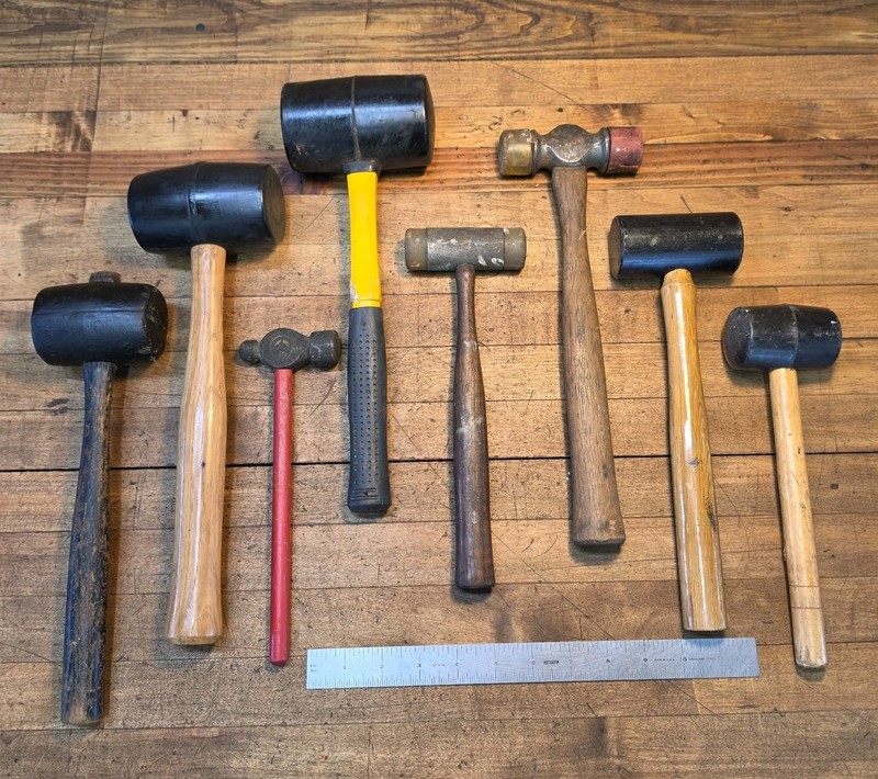VINTAGE Soft Face Rubber Vinyl & Dead Blow Hammers Mallets Lot • ☆USA