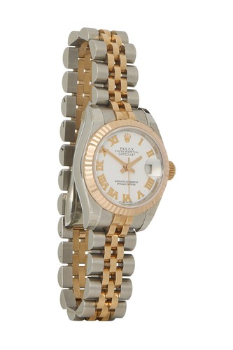 Rolex White Stainless Steel Datejust 179171 26mm - WGACA