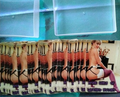 Exklusive maßgeschneiderte MORE GIRLS OF LAYERED NYLONS Spielkarten brandneu / unbenutzt 