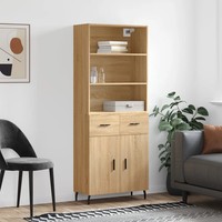 Highboard Sonoma-Eiche 180X69,5X34 Cm Holzwerkstoff