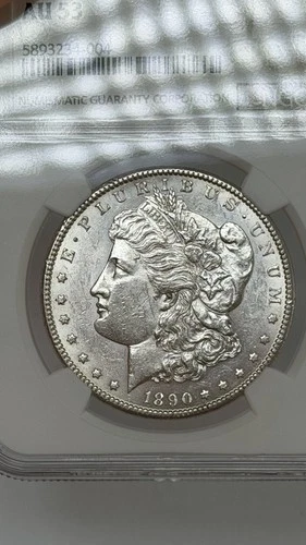 1890 Carson City CC Morgan Silver Dollar NGC AU53 (Almost Uncirculated) WHITE!