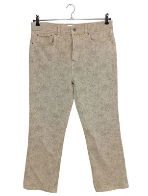 ZARA Jeans coupe-droite Dames Jeans T EU 42 blanc cassé style décontracté - Photo 1/4