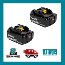 Genuine 2 x Makita BL1830B-L 18V 3.0Ah Li-ion Cordless Battery with Gauge