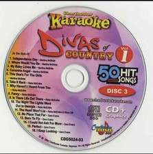 CHARTBUSTER DIVAS COUNTRY KARAOKE CDG HITS 5024-03 GIRLS WOMEN CD MUSIC SONGS .