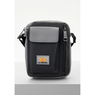 La Martina Black Polyethylene Crossbody Bag 100% Authentic - LALMBO01044TBX