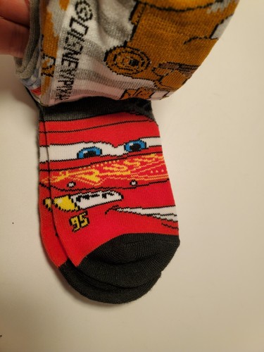 Disney Pixar Cars Boys Socks 5 pair Size 10-4 Low ride 5 Different patterns - Picture 6 of 7